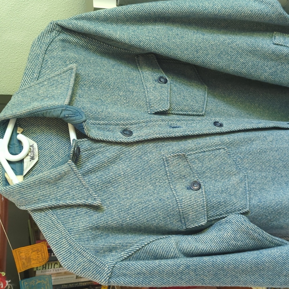 Woolrich heavy wool button up mens sizs L